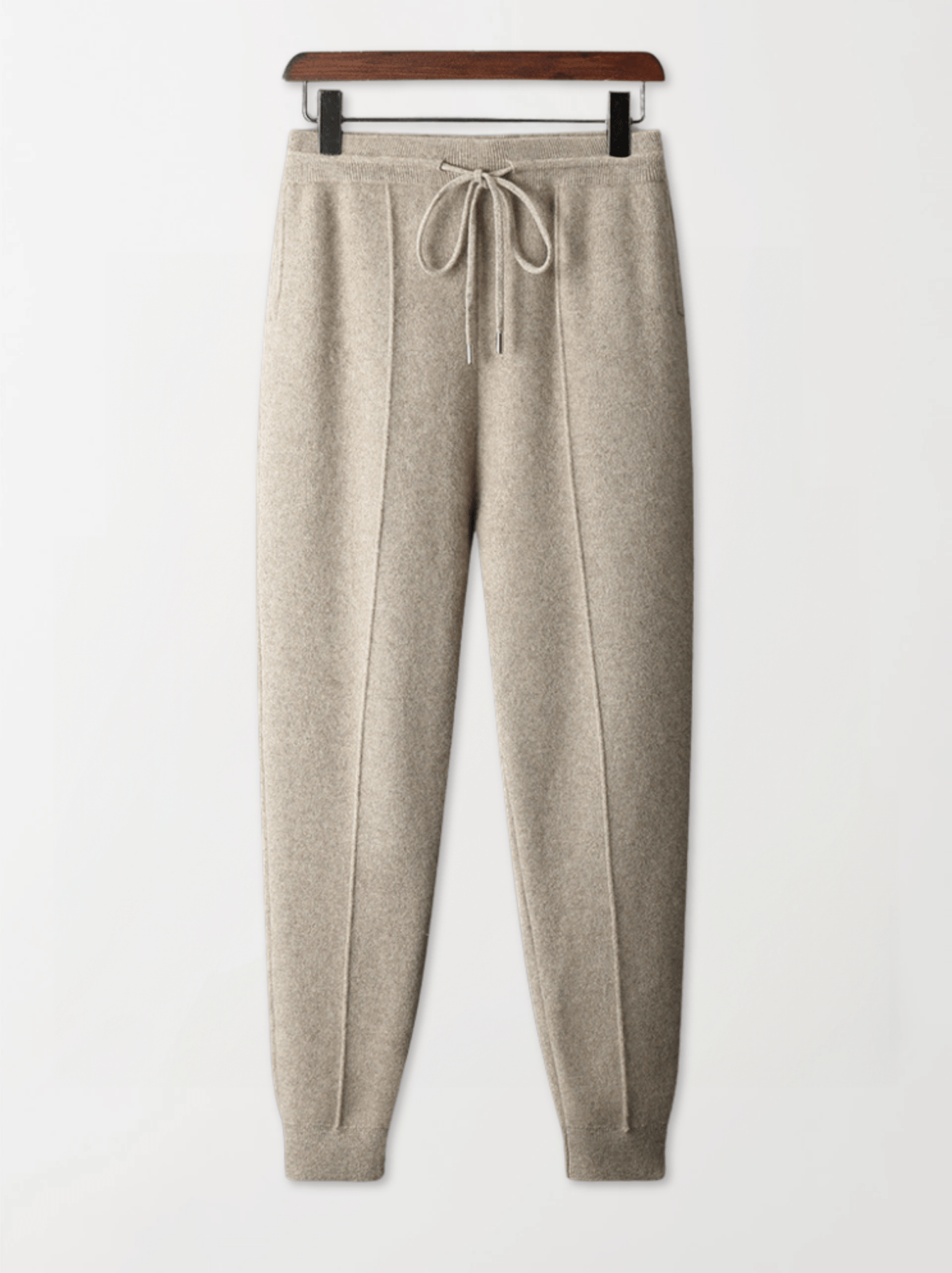 Soft Wool Slim Ankle Sweatpants - Louvelle