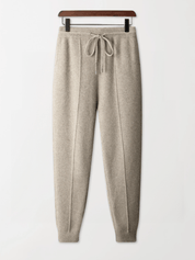 Soft Wool Slim Ankle Sweatpants - Louvelle