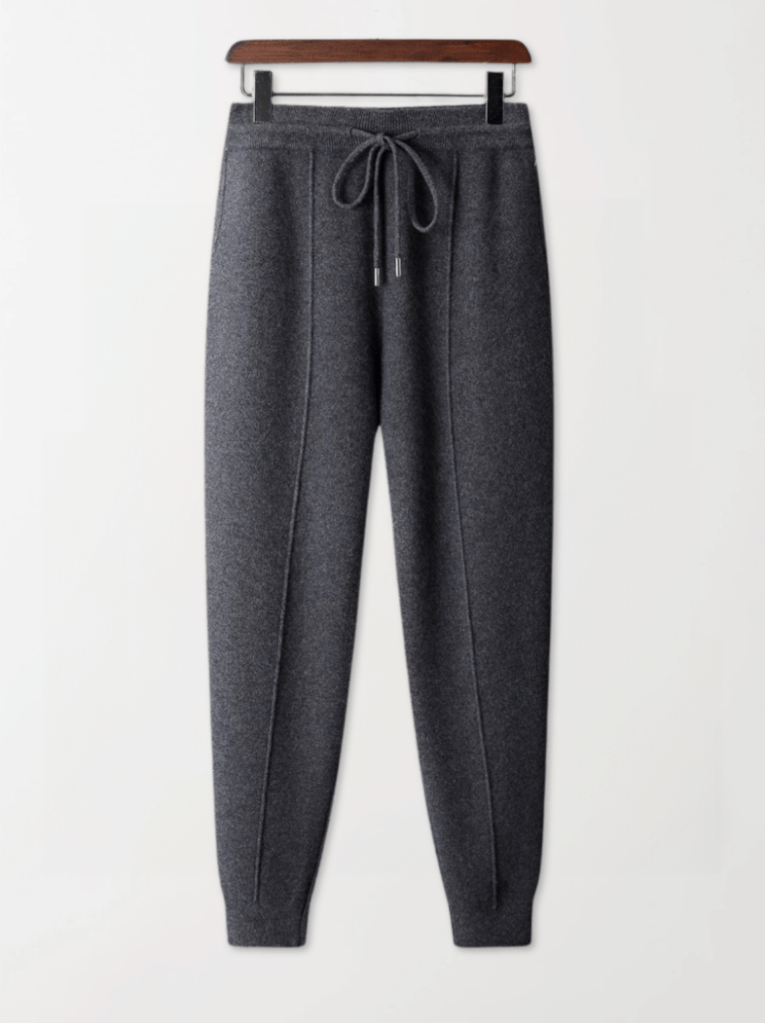 Soft Wool Slim Ankle Sweatpants - Louvelle