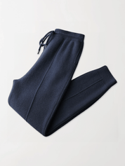 Soft Wool Slim Ankle Sweatpants - Louvelle