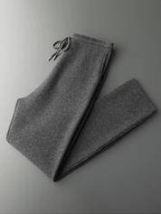 Classic Wool Drawstring Sweatpants - Louvelle