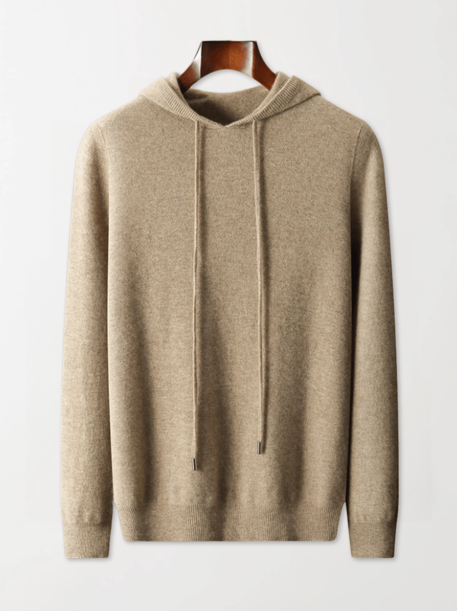 Lightweight Wool Hoodie No - Zip - Louvelle