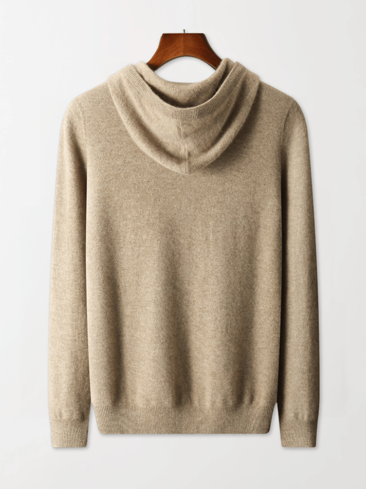 Lightweight Wool Hoodie No - Zip - Louvelle