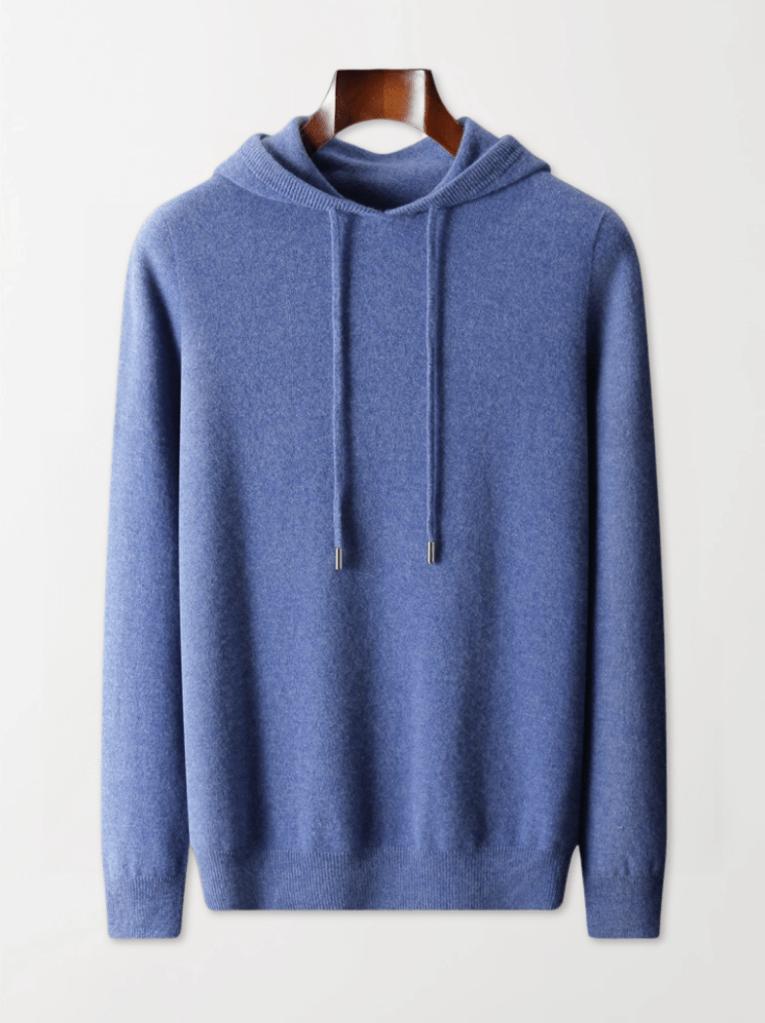 Lightweight Wool Hoodie No - Zip - Louvelle