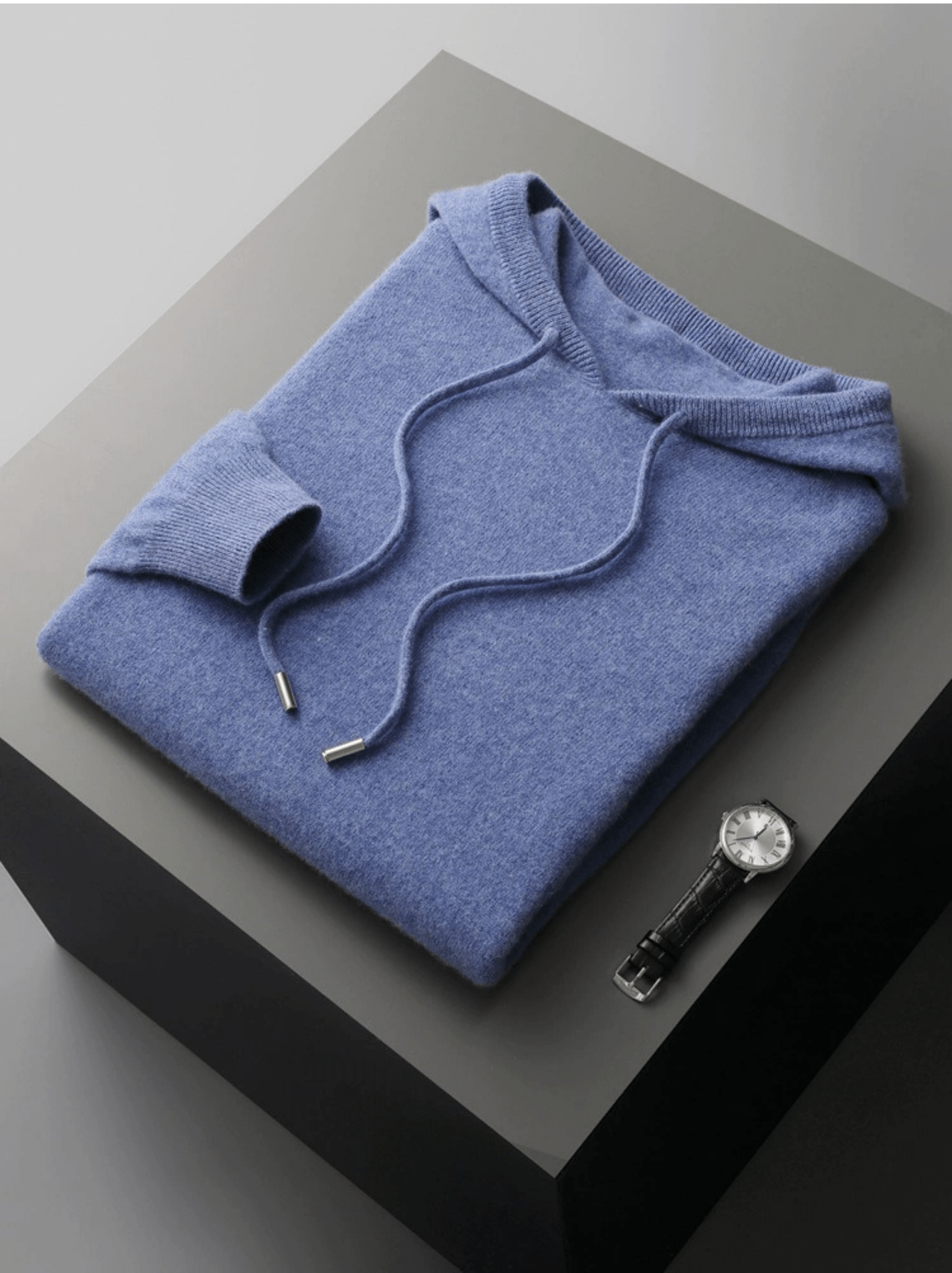 Lightweight Wool Hoodie No - Zip - Louvelle