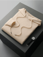 Lightweight Wool Hoodie No - Zip - Louvelle