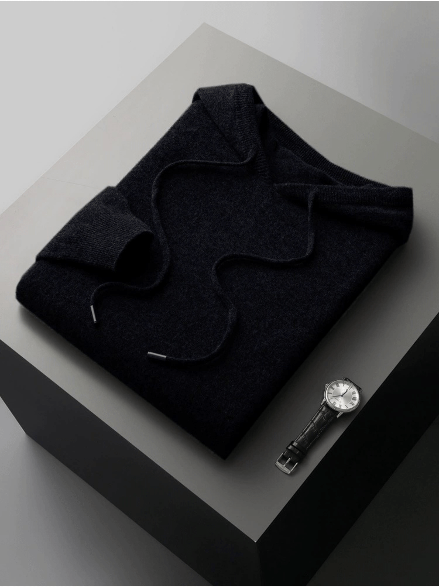 Lightweight Wool Hoodie No - Zip - Louvelle