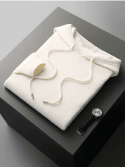 Lightweight Wool Hoodie No - Zip - Louvelle