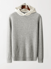Multi Color Wool Hoodie No - Zip - Louvelle