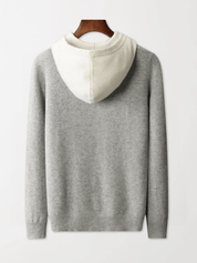 Multi Color Wool Hoodie No - Zip - Louvelle