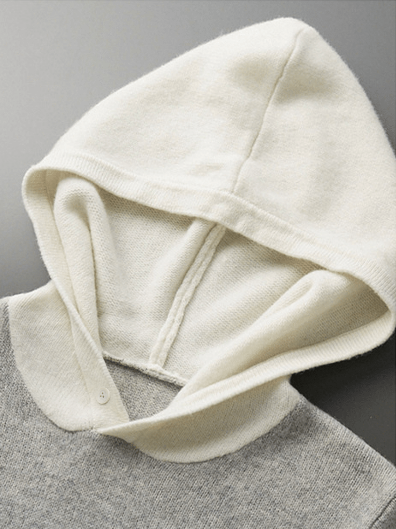 Multi Color Wool Hoodie No - Zip - Louvelle