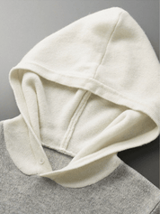 Multi Color Wool Hoodie No - Zip - Louvelle
