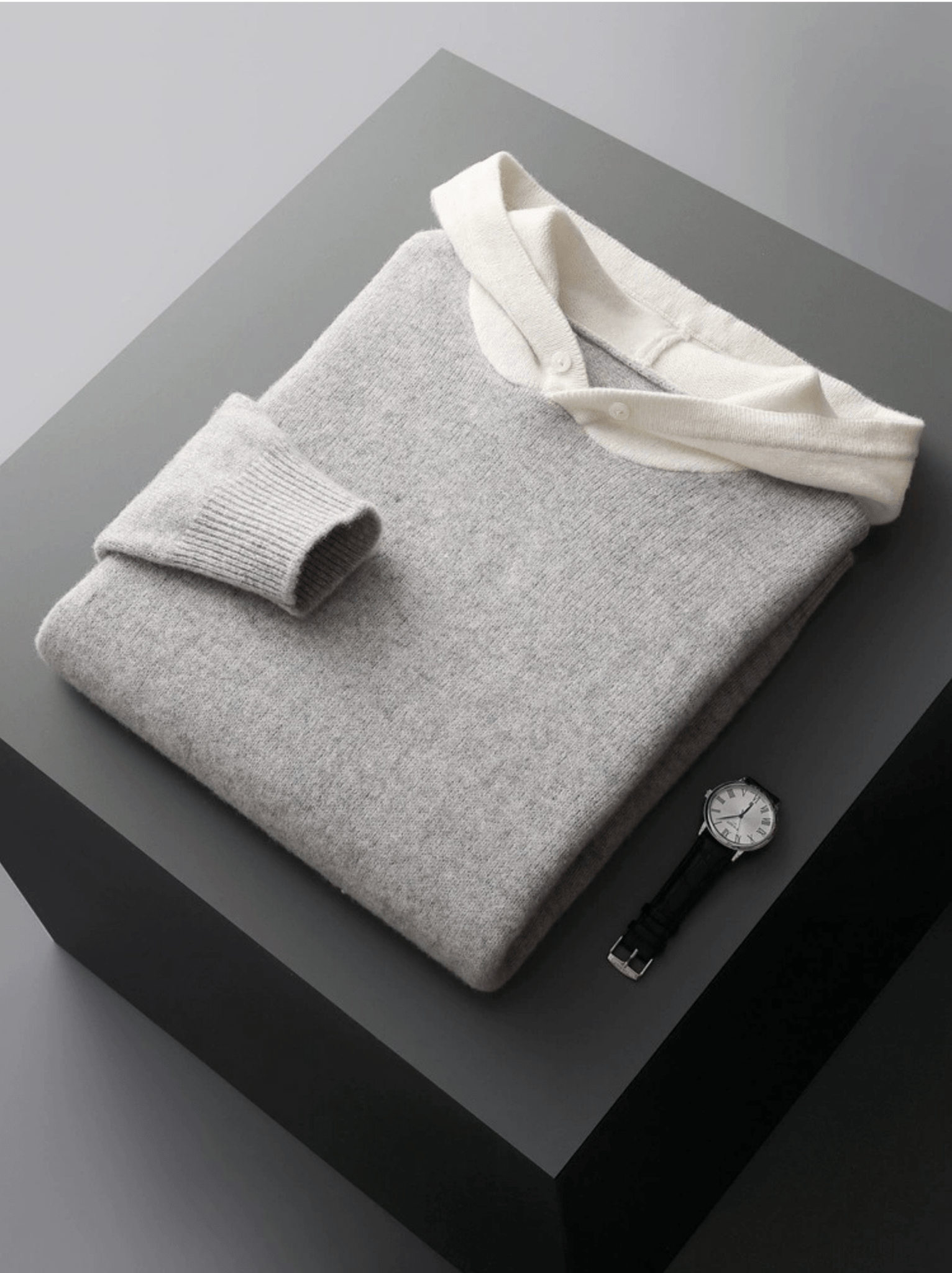 Multi Color Wool Hoodie No - Zip - Louvelle