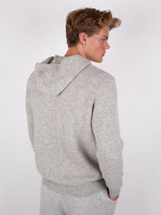 Relaxed Fit Wool Zip Hoodie - Louvelle