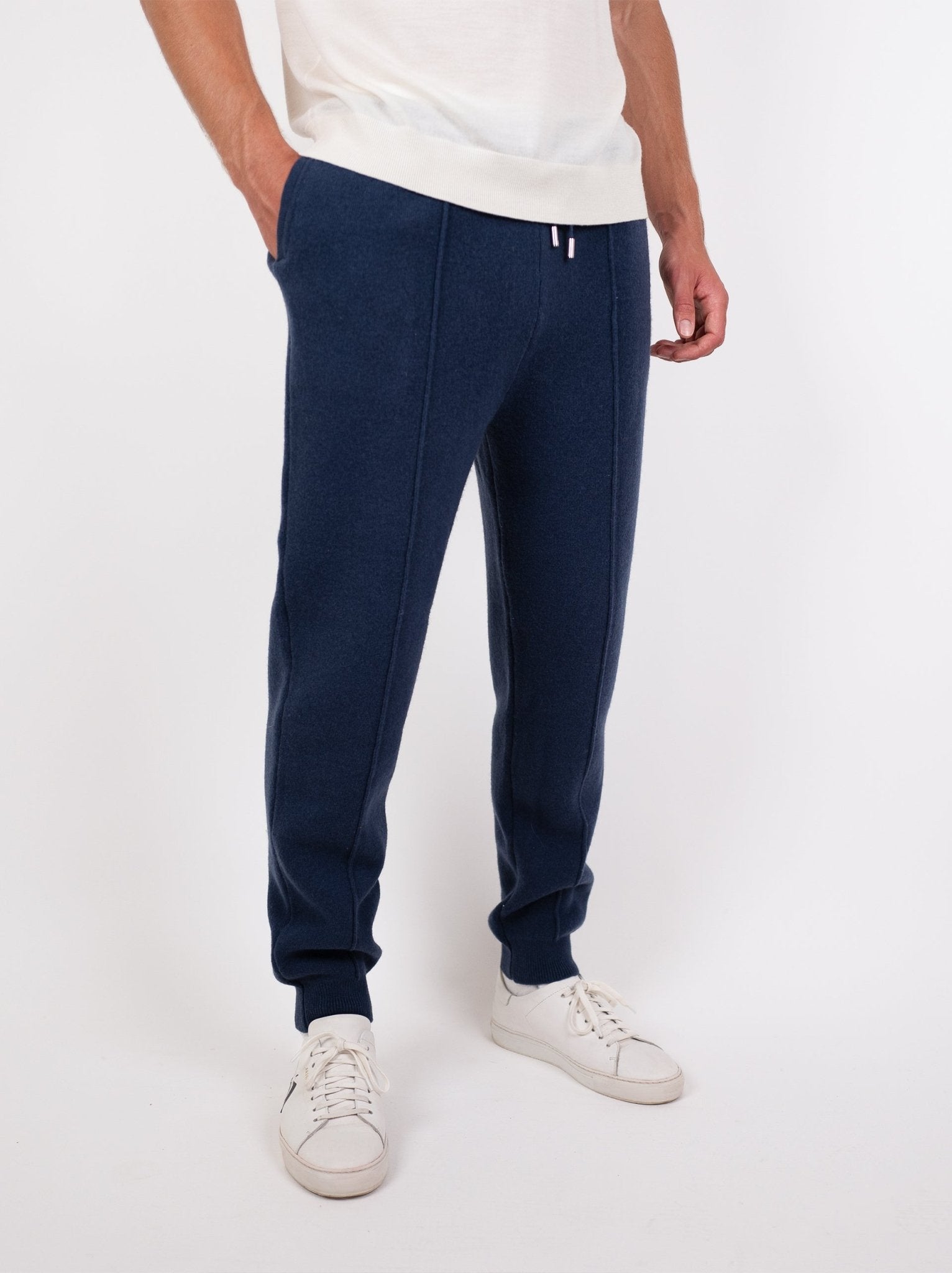 Soft Wool Slim Ankle Sweatpants - Louvelle