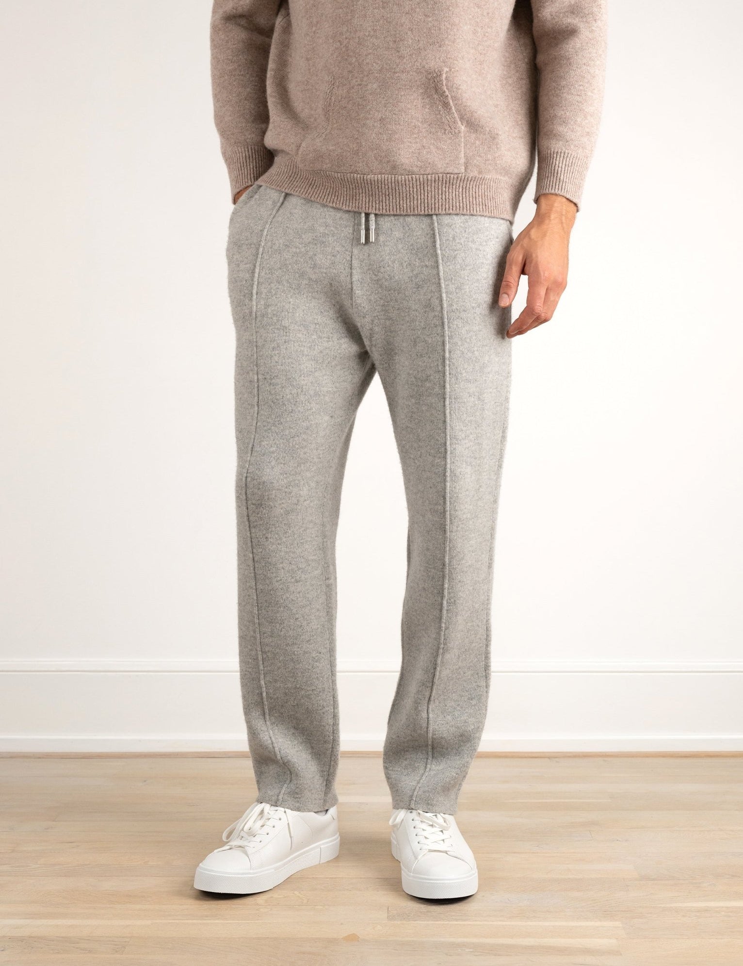 Wool Straight - Leg Sweatpants - Louvelle