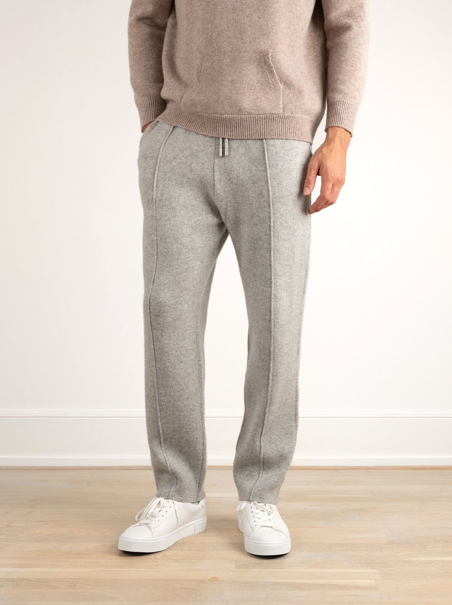 Wool Straight - Leg Sweatpants - Louvelle
