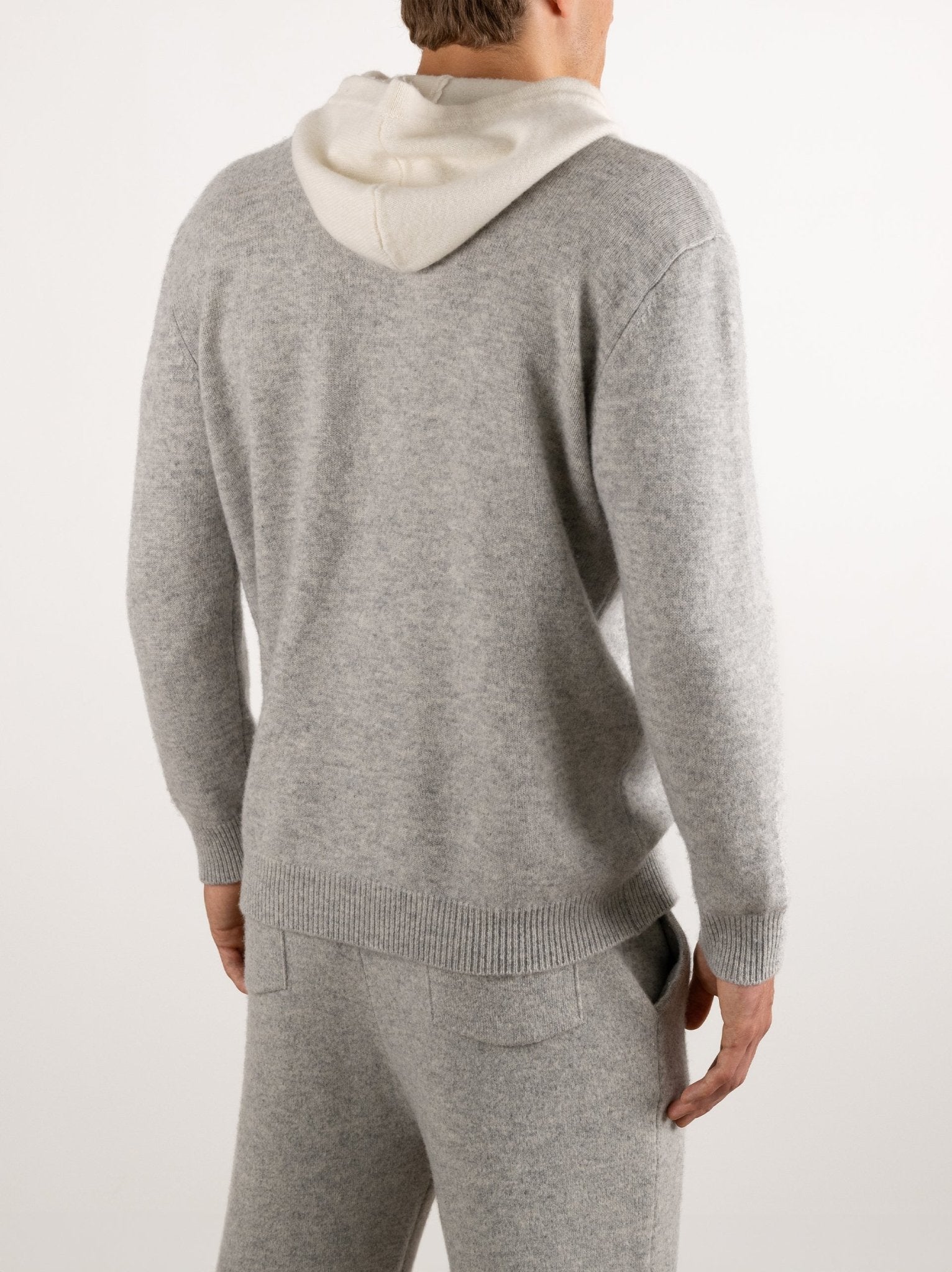 Multi Color Wool Hoodie No - Zip - Louvelle