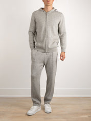 Zip - Up Wool Hoodie Comfort Set - Louvelle