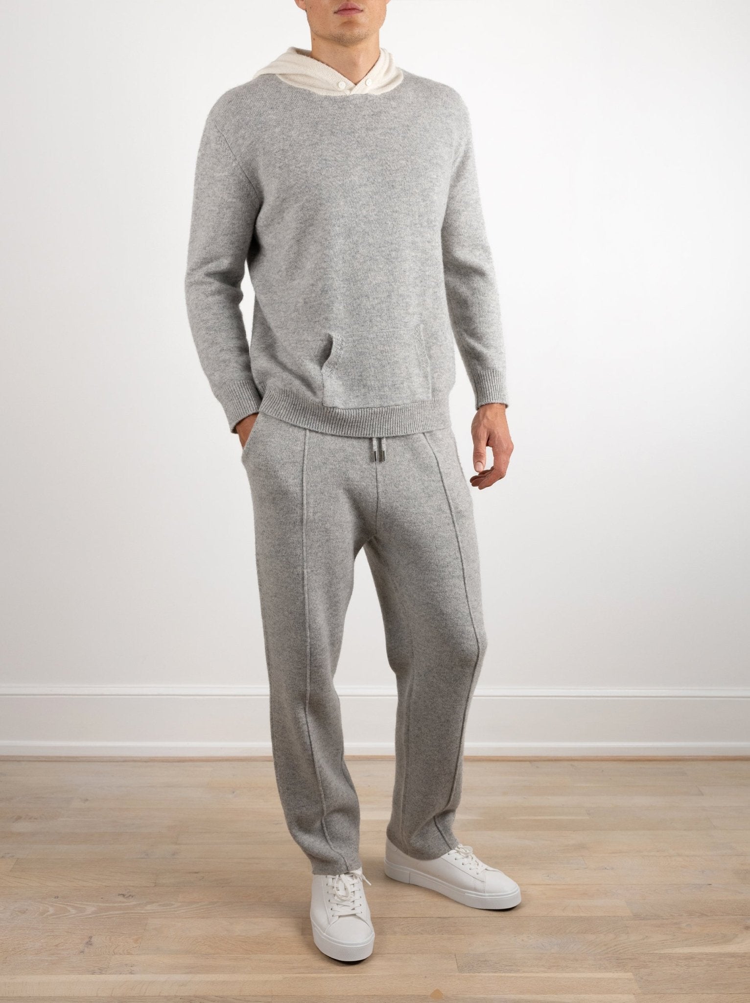 Multi Color Wool Hoodie No - Zip - Louvelle